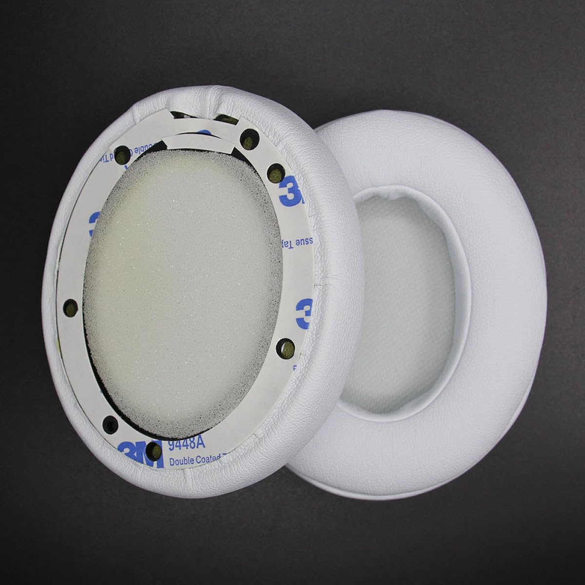OSALADI 6pezzi Cuscini Auricolari Di Ricambio Proteina Sintetica Facile Installazione e Comfort Prolungato Compatibili Con Cuffie Standard Bianco