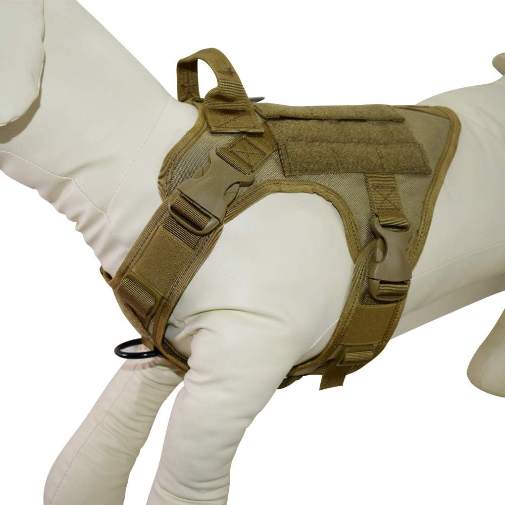Tactical Dog Vest with Handle Molle Service K9 Harness