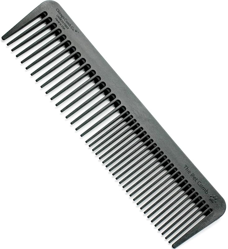 Pente Grande para Cães e Pelos Longos Chicago Comb No. 9 em Fibra de Carbono