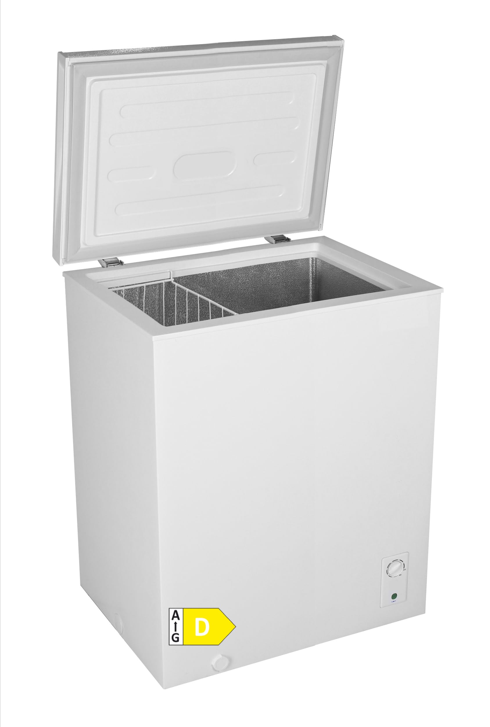 PKM Gefriertruhe | 137 Liter Nutzinhalt | Eistruhe | Kühltruhe +2°C -> +10°C | Inverter Kompressor | kompakte Abmessungen | Temperaturbereich von <-26°C bis +10°C