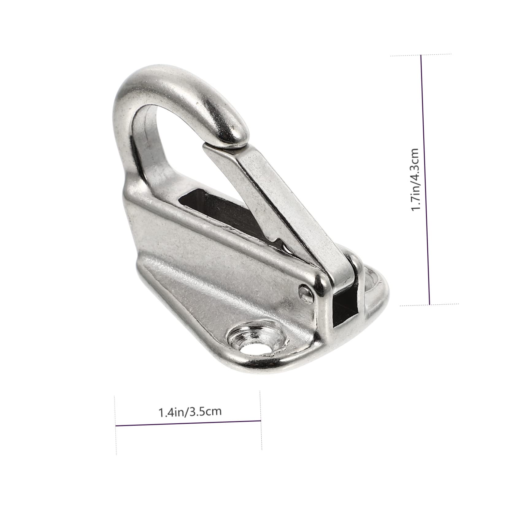 Toddmomy Stainless Steel Boat Hooks 4 Pack Accessories Yacht Fittings Durable for Pontoon