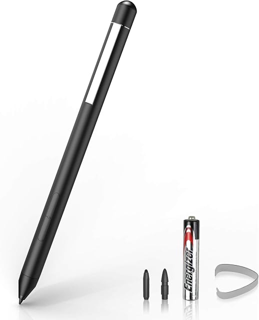 ANYQOO Stylus Pen for HP, Pen for HP Envy x360 15-bp0 15-bq0, 5-cn0, X2 12-e0xx,X2 12g0xx; HP Spectre x360 13-ae013dX, 13-ac0xx, HP Pavilion x360 11m-ad0 14M (Black)