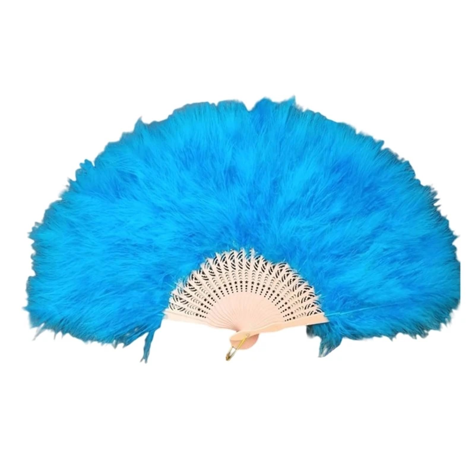 Éventail de danse en plumes pliable pour éviter la chaleur aux fêtes