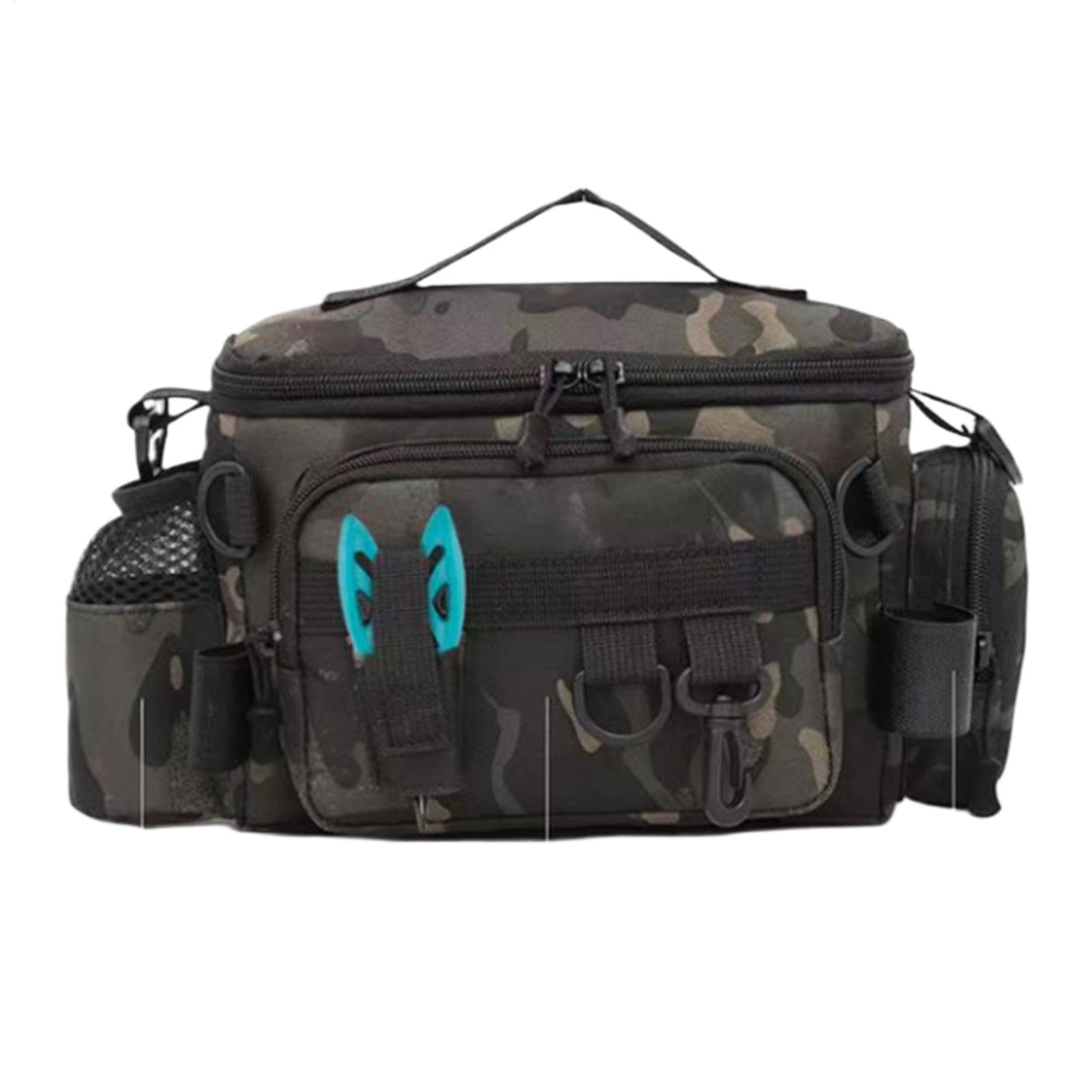 Fishing Bag, Large Capacity Fishing Bag, Fishing Lure Bag, Fishing Rod Carryall, Portable Fishing Bag, Multifunctional Fishing Bag, Fishing Equipment Bag, Fishing Reel Bag, Fishing Bait Carrying Bag