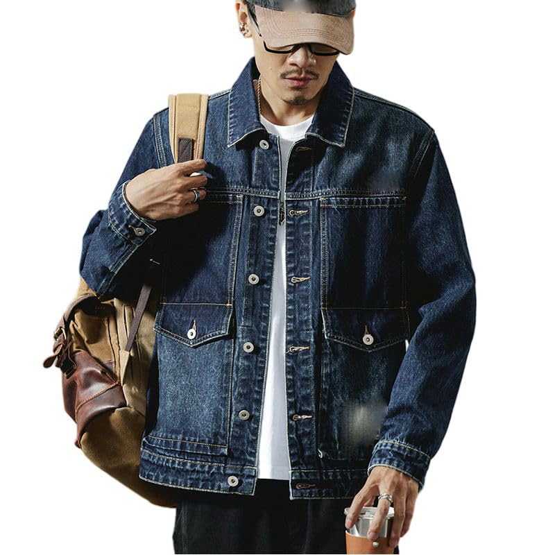 Veste denim décontractée homme pour ne plus hésiter en automne