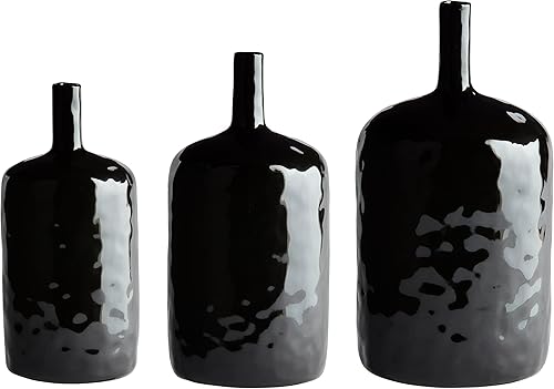 Miniatura 2 de Mud Pie Jarrón negro para botella, pequeño