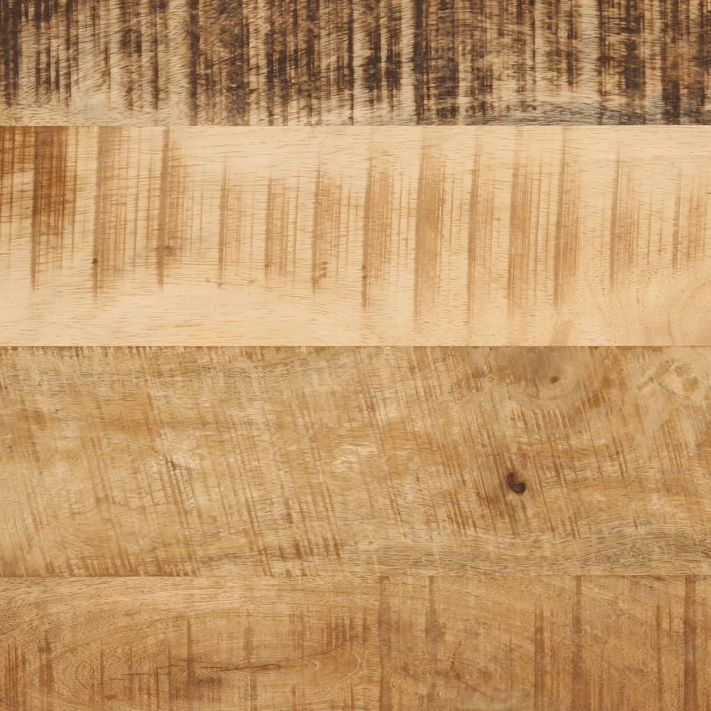 Juego de 3 mesas nido de madera maciza de mango y hierro, mesa baja nido de 3 piezas para sala de estar, mesa auxiliar multiusos para dormitorio y oficina, diseño encajable y resistente.