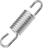 Vista 4 de X AUTOHAUX 2 unids 2.4 in de longitud plateado tono plateado acero motocicleta pedal de freno resorte de retorno para Suzuki