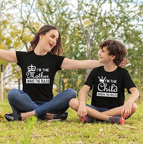 Image of Hangout Hub | Family T-Shirts | Dad Mother Child | Set of 2 |Mom Son