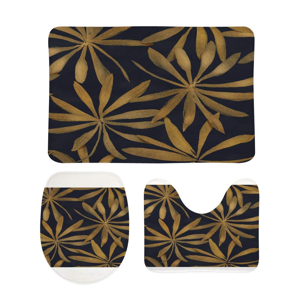 Tapis de salle de bain à motif floral pour une ambiance spa à la maison