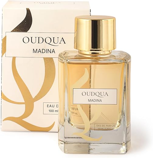 OudQua Madina 100ml Woody Vanilla Oud Eau de Parfum | Warm, Rich &amp; Exceptionally Long Lasting | Unisex Fragrance for Eveni...