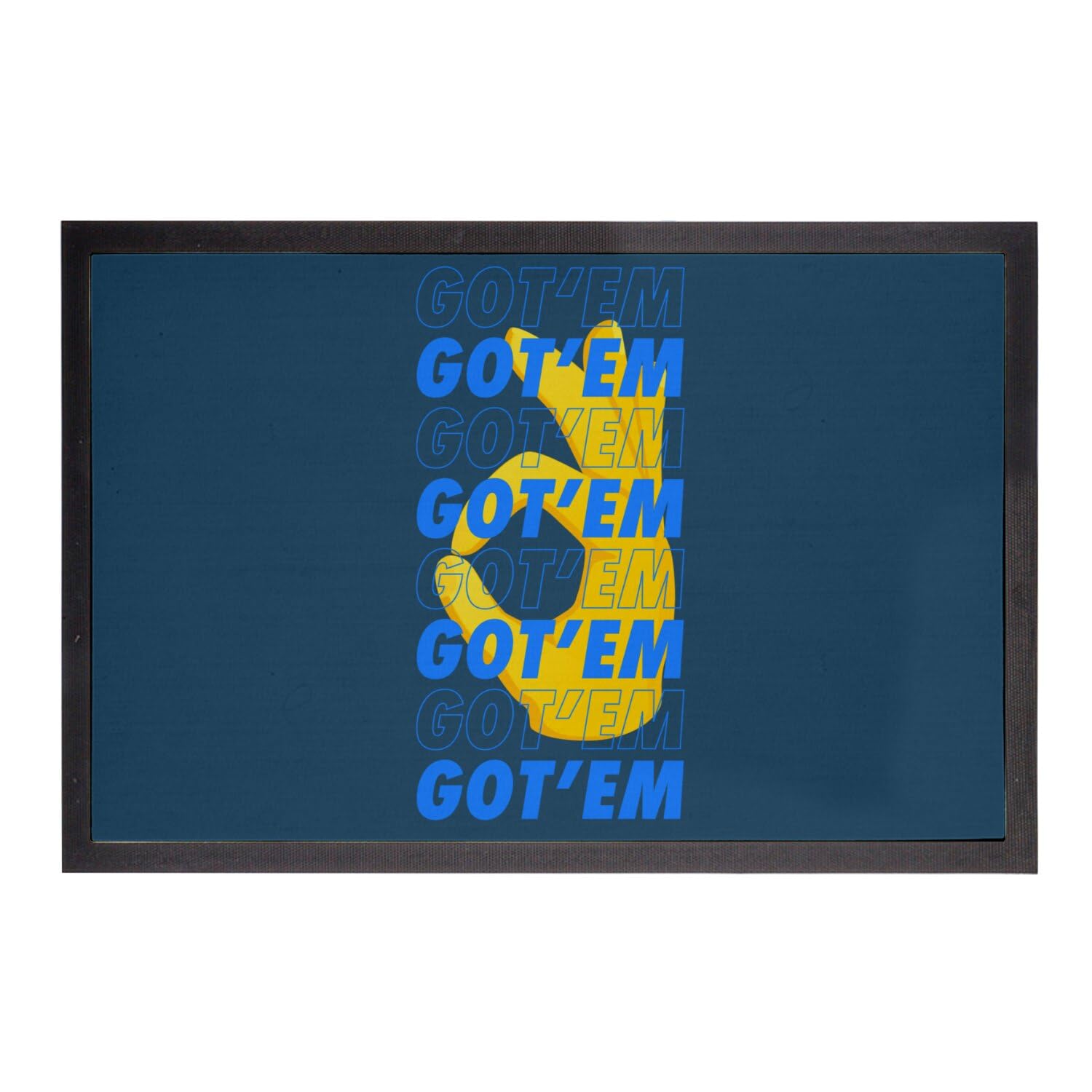 Paillasson Bleu Got'em anti-poussière 60x40cm pour préserver vos baskets propres