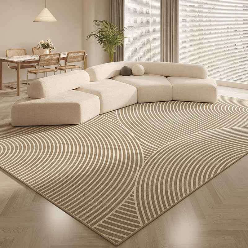 Tapis lavable antidérapant et moelleux - Grand tapis salon 200x290cm