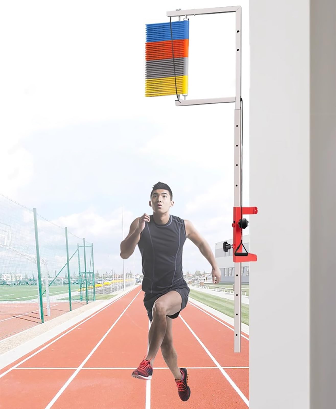 Aide à l'entraînement en hauteur de saut pour vos séances de basket et volley en stade
