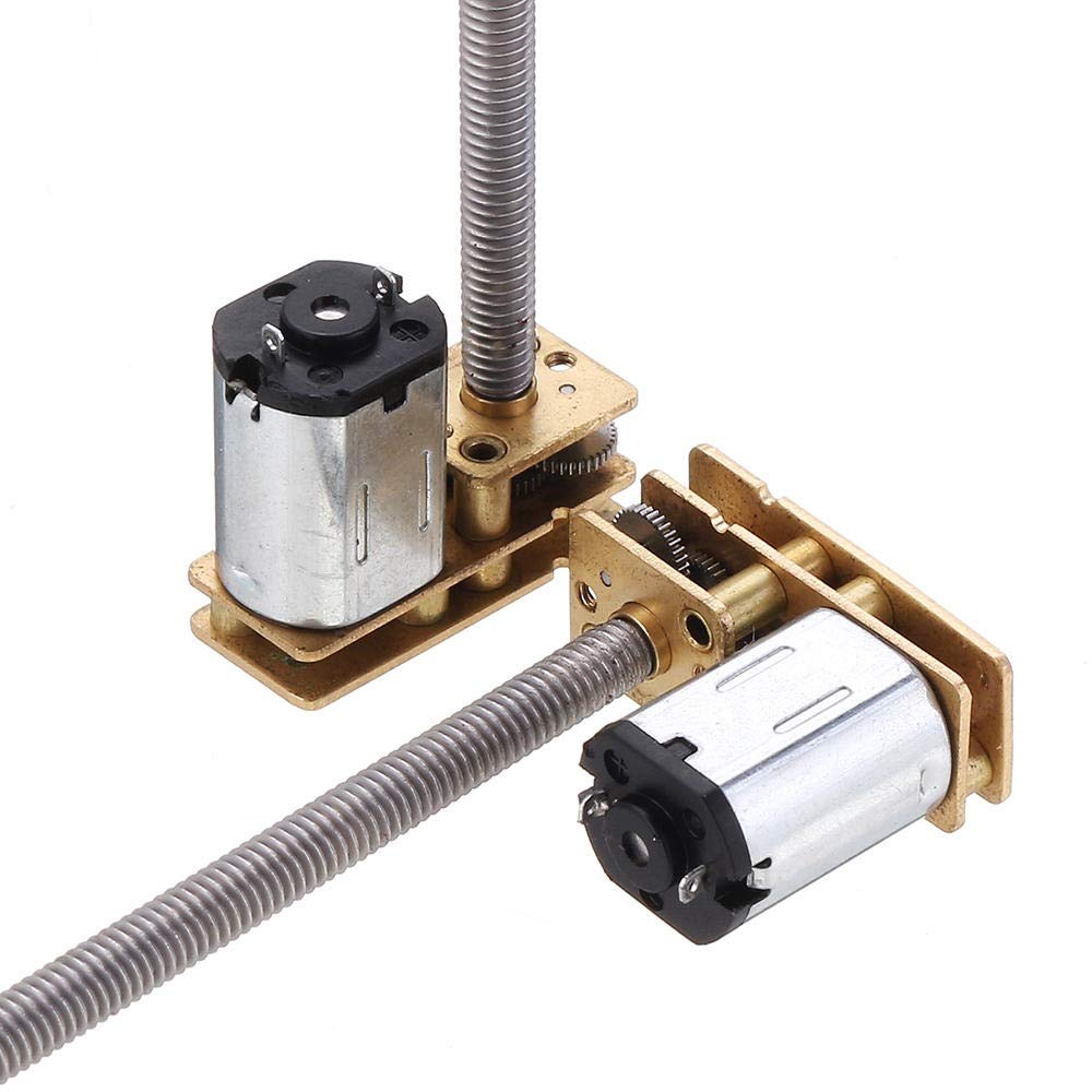 Moteur N20 6V 60RPM avec arbre M4x55 à fort couple pour mouvements précis