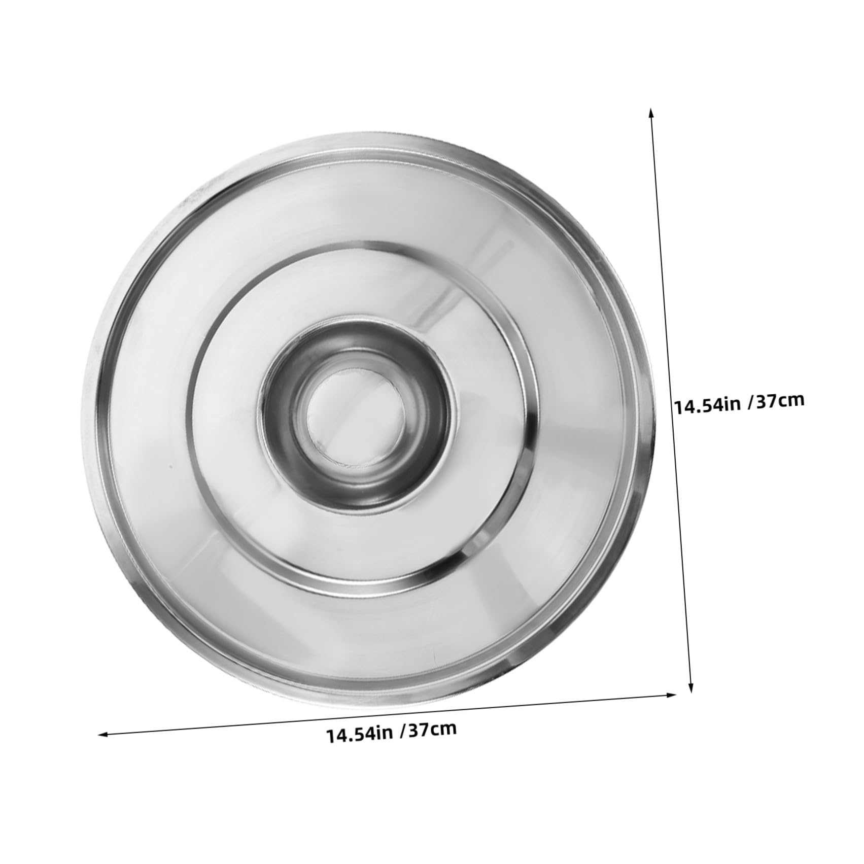 2 Piezas Tapa de Olla de Acero Inoxidable con Asa para Sopa 35 Cm