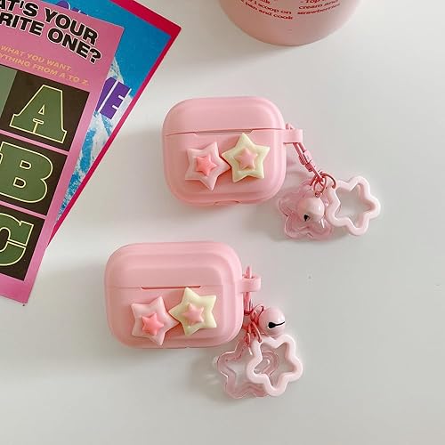 Miniatura 2 de Clouds Funda compatible con AirPods Pro con llavero, bonita funda delgada y flexible de goma de silicona protectora a prueba de golpes AirPods