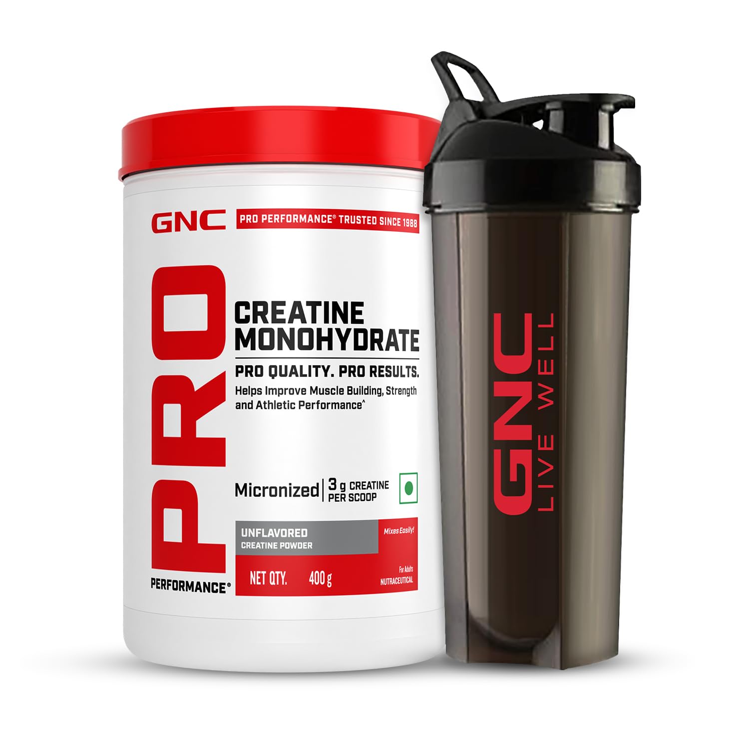 GNC Pro Performance Creatine Monohydrate Powder With Black Shaker-3000mg Creatine Per Scoop|Micronized For Faster Absorption|Boosts Energy,Muscle Volume & Performance|Orange|100Gm — Amazon image 15