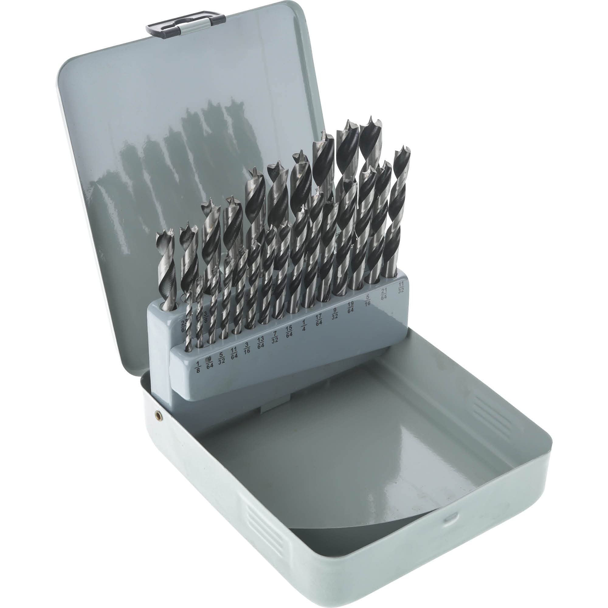 SteelexD1034 Deluxe Brad Point Bit Set, 25-Piece