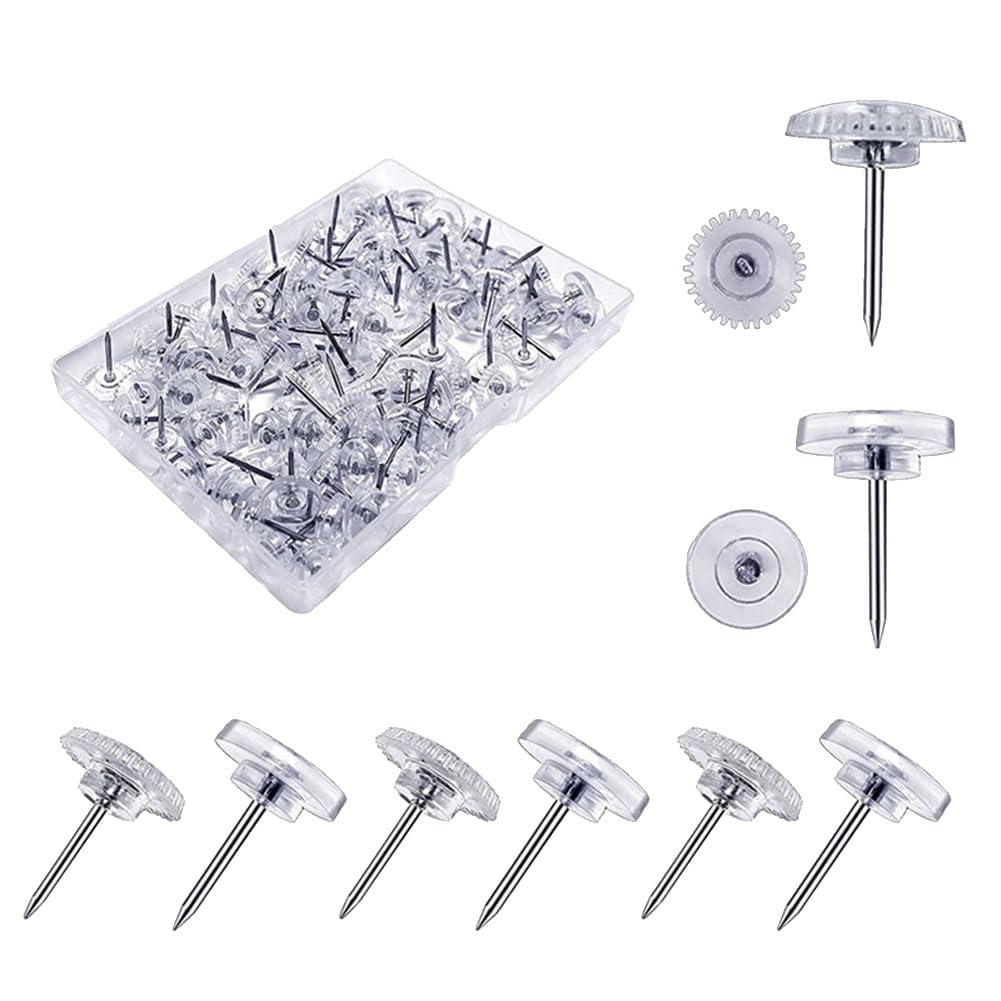 Pmueuff 100 Stück Blumen Pinnadeln - Bunte Stecknadeln Für Pinnwände