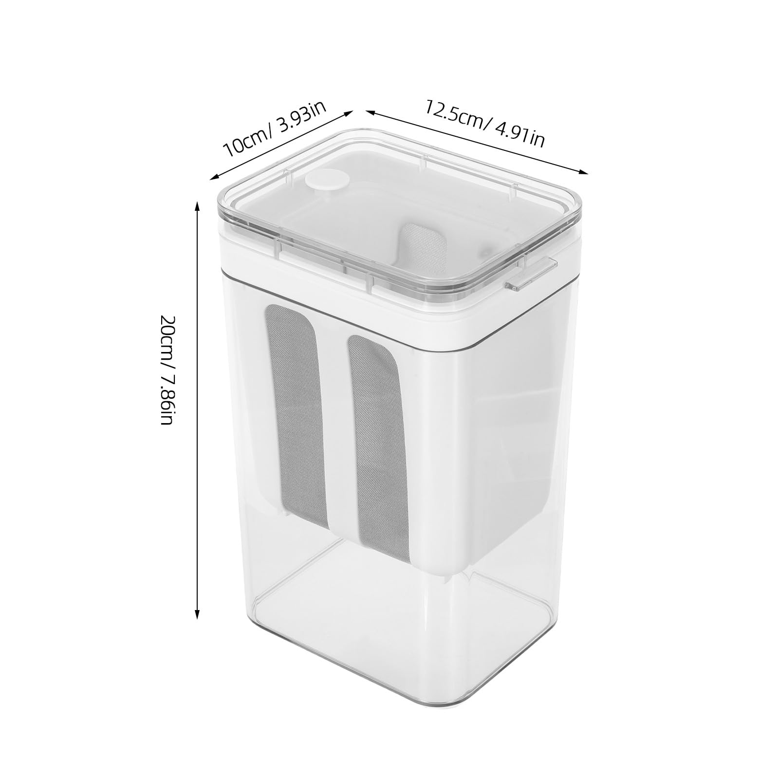 1 zestaw greckich sit do jogurtu z pokrywką - 1,8 l wielokrotnego użytku plastikowe sitko do żywności - filtr do - domowy filtr do jogurtu, separator do mleka sojowego