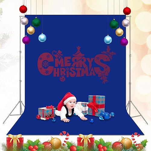 Vista 13 de Telón de fondo negro para fotos de 10 x 10 pies, tela de poliéster resistente a las arrugas, fondo Chromakey con 4 clips de fondo