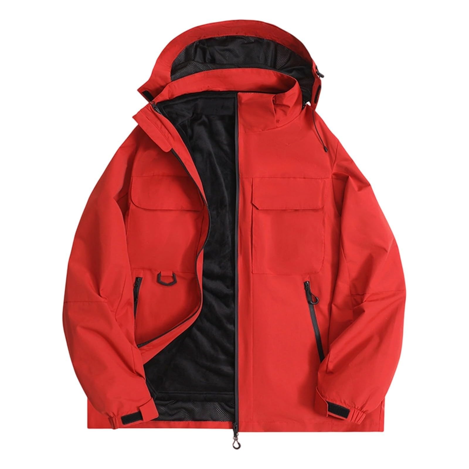 Giacca sportiva da uomo impermeabile con cappuccio
