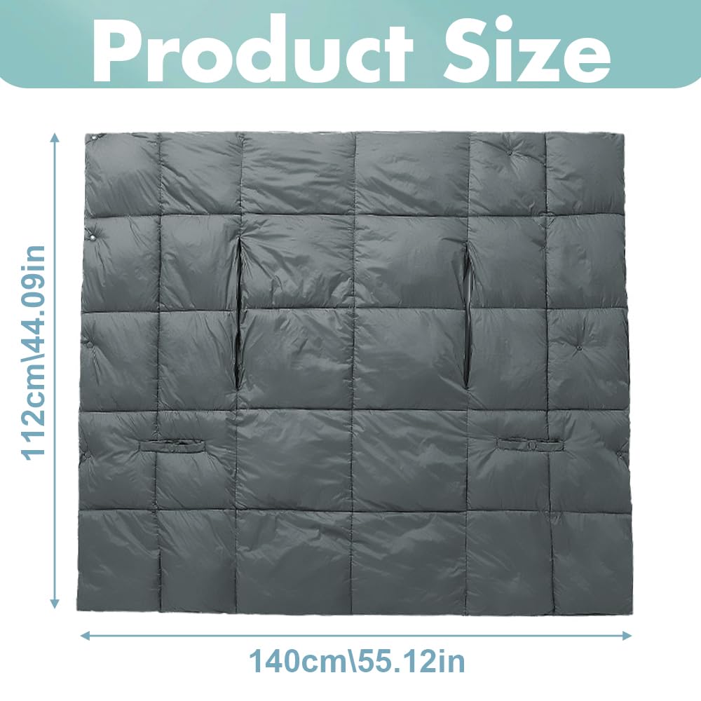 Coperta elettrica con batteria senza fili, 140 x 112 cm, batteria da 10000 mAh, coperta termica USB con 12 zone di riscaldamento e 3 livelli di regolazione della temperatura, lavabile, per casa