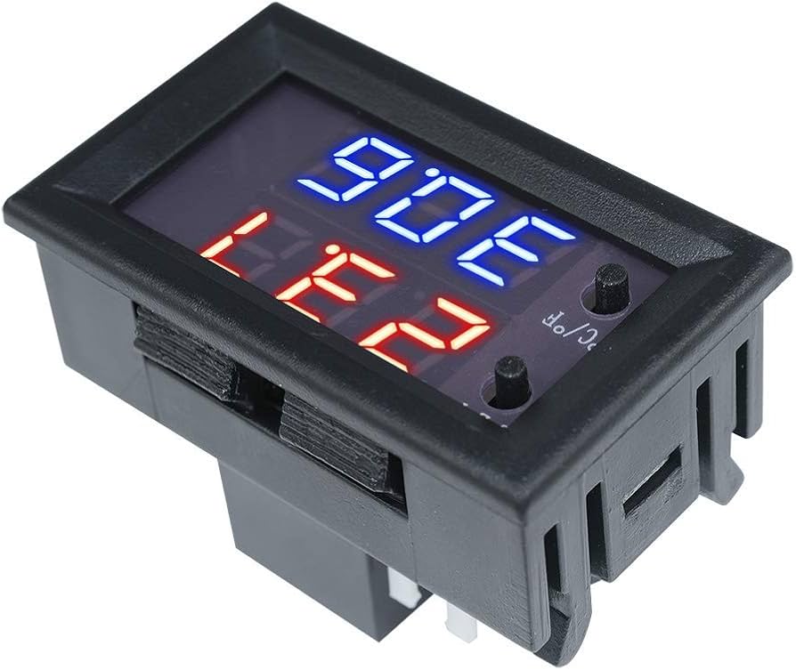 Amazon.co.jp: DC 12V LEDサーモスタット デジタル温度コントローラー