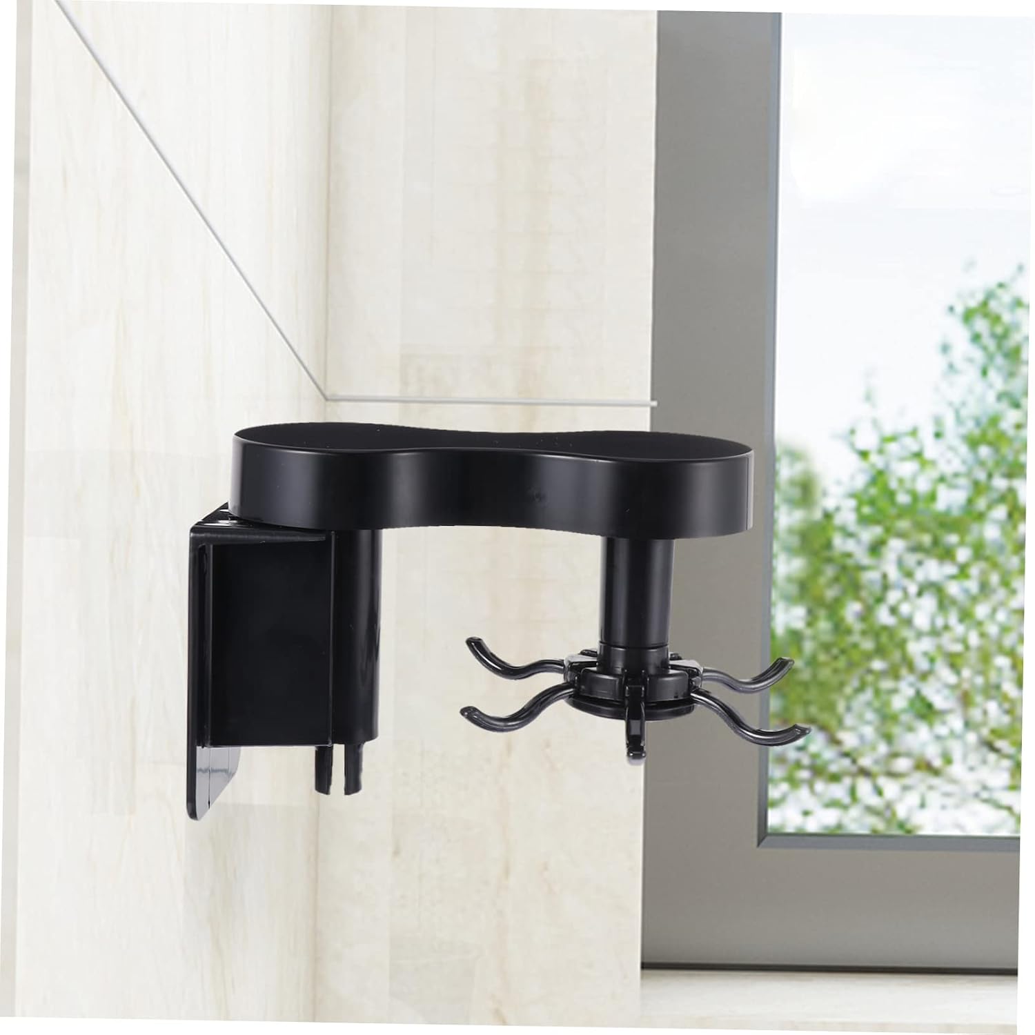 Cabilock 3pcs Wall-Mounted Kitchen Storage Rack Rotatory Organizer for Utensils Compact and Design for Smooth Easy Installation and Strong Adhesive