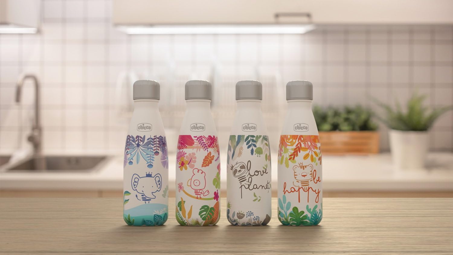 Borraccia Per Bambini In Acciaio Inox - Capacità 300ml, Design Unicorno, Draeger Paris