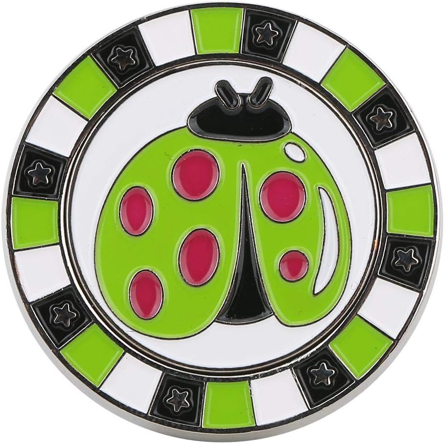 review Bnineteenteam Golf Ball Marker Cute,Zinc Alloy Double Layer Compact GolfHat Clip Magnetic Hat Clip Cap Clamp Accessory Supplies