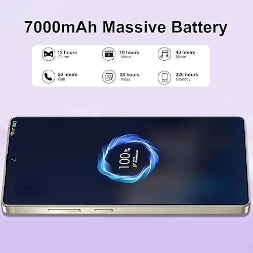 Miniatura 4 de Teléfono I25 Ultra desbloqueado, 16+512GB Smartphone, teléfono celular Android 14.0, pluma incorporada, batería 7000mAh 6.99" pantalla HD,