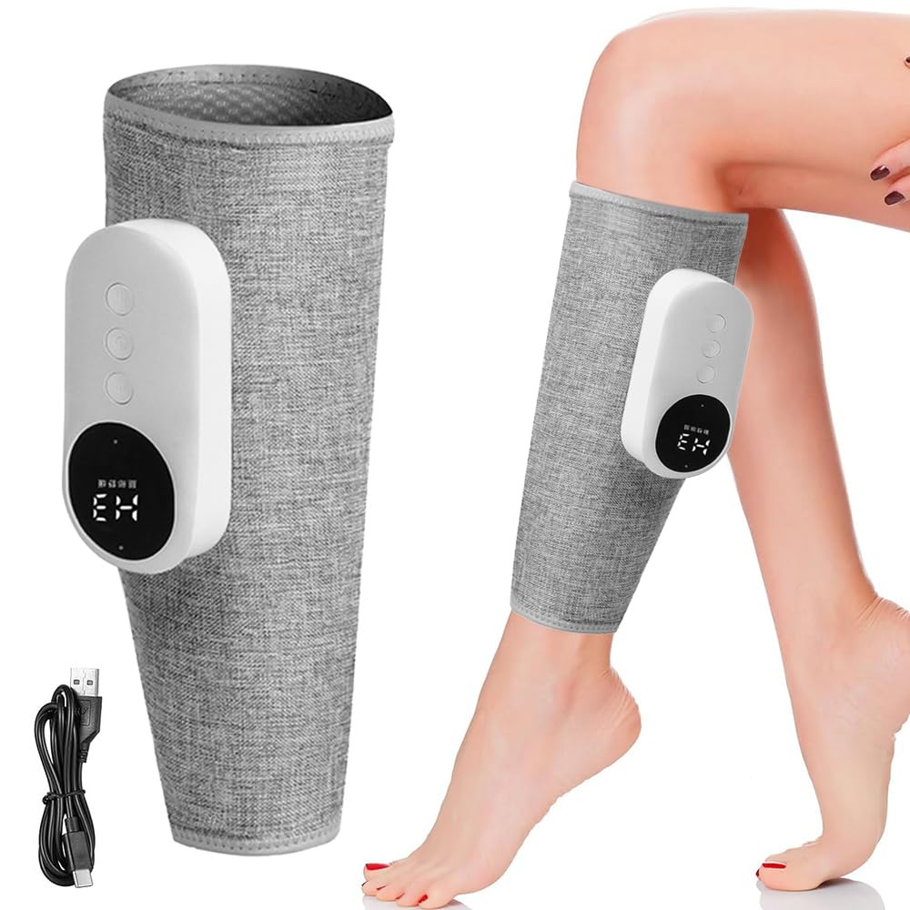 BIZOI Masajeador de Pantorrillas, Inalámbrico Masajeador Pantorrillas, Piernas Recargable masajeador con 3 Modos y 3 Intensidades para Piernas Cansadas y Doloridas Muscular, Relajación Muscular