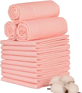 50 x Disposable Baby Changing Pads Mats Travel Disposable Waterproof Diaper Sheets Nappy Newborn Soft Breathable Leak Proof Quick Absorb Incontience Bag Absorbent Leak Proof Potty Training Pee