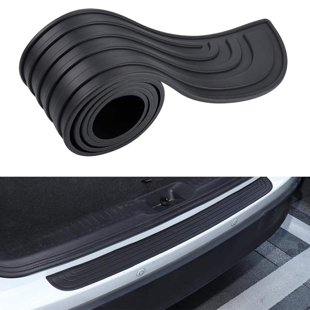 Protector de Parachoques Trasero de Goma Antiarañazos para Dacia Lodgy 1 (I) I 2012-2022, Protector Umbral de Coche Cinta Anticolisión, Accesorios