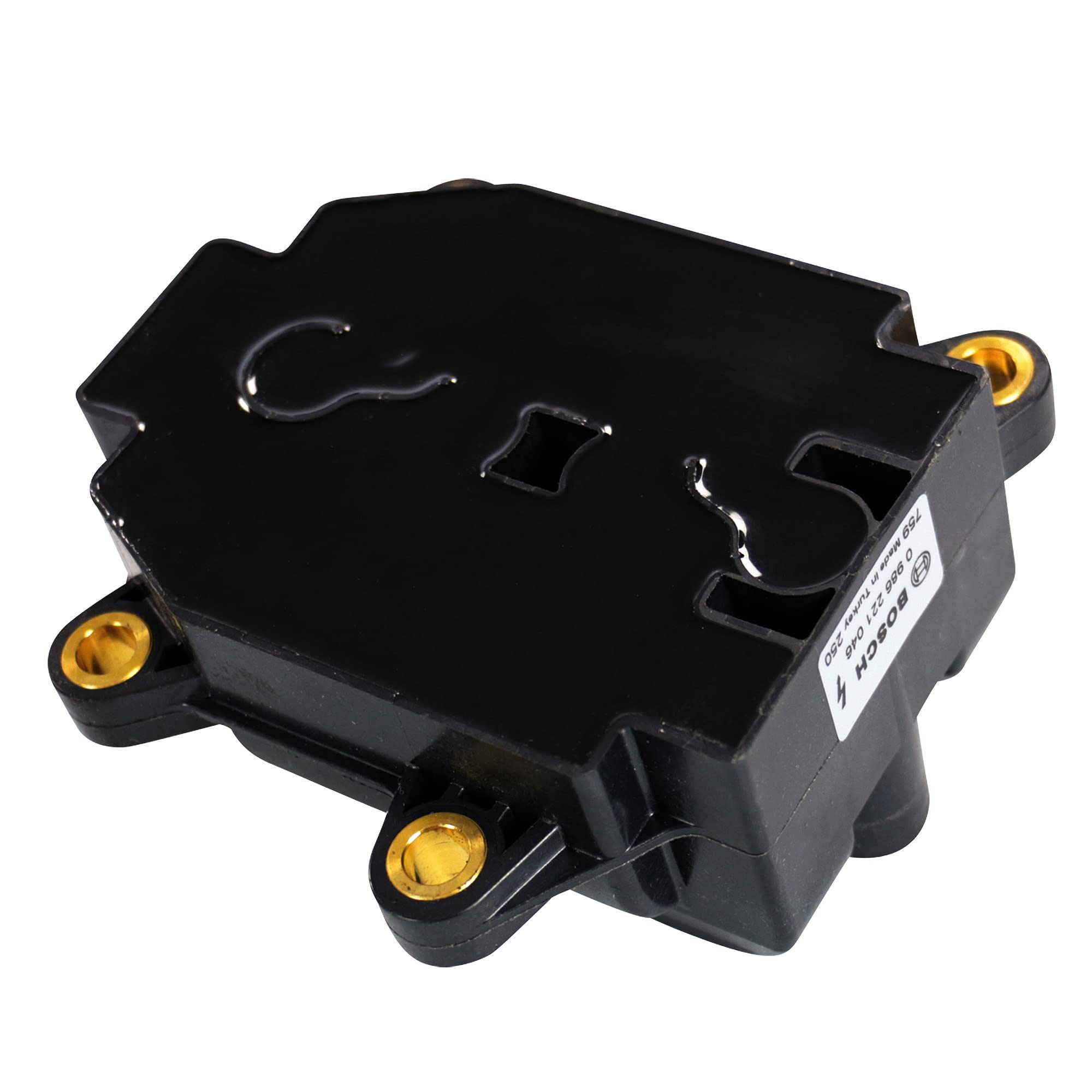 BOSCH Bobina d'accensione 0986221046 Compatibile con: DACIA LOGAN, LOGAN II, LOGAN MCV II, SANDERO, SANDERO II, RENAULT CLIO II, CLIO III, CLIO III Grandtour, CLIO IV, CLIO IV Grandtour, KANGOO