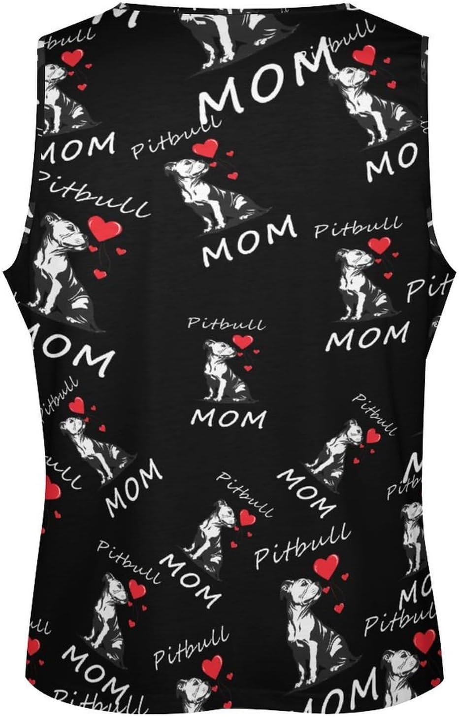 Pitbull-moms Men's Tank Tops Sleeveless Muscle Shirts for Men Lightweight Vest Crew Neck T-Shirts
