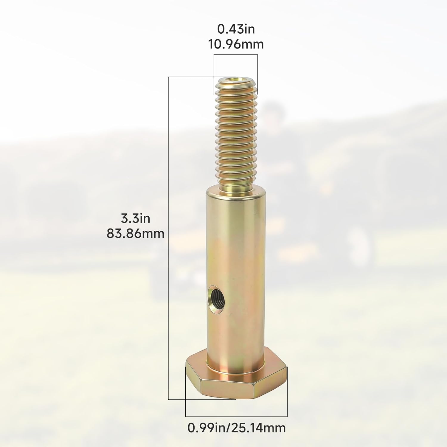 738‑3102 Shoulder Bolt 7/16‑14,Compatible with Cub Cadet, MTD, Craftsman, Z‑Force 44, 4815F Lawn Mower, Lawn Tractor, replacements part number: 738‑3102, 938‑3102, 01000302, 17AE3AGF010, 17AF3AGV099