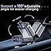4 in 1 Retractable Car Charger with Starry Light,69W USB-C Fast Car Charger, for iPhone 17/16/15/14/13/12/11, Android,Pixel,Cigarette Lighter Charger (for Lightning+USB-C)