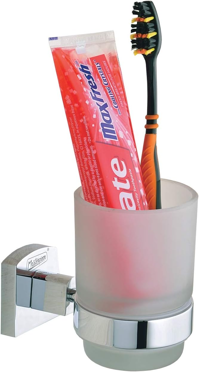 EMBROSMastepiece Brass Toothbrush Holder - Brass Bathroom Tumbler Holder CREAST
