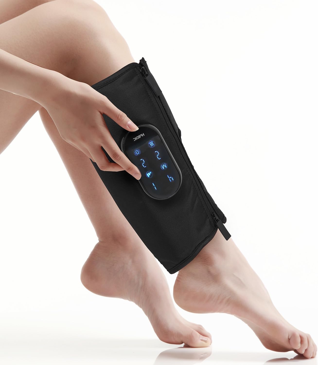 【Upgraded Leg Compression Electric Calf Foot Massager】Heat Cordless Muscle Massager with 4 Modes, 3 Intensities,Vibration, Rechargeable, Adjustable Size,Suitable for Relaxation Gifts Mom Dad (Single)