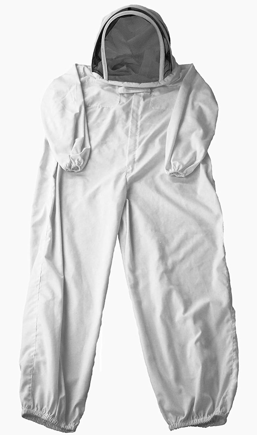 VIVO Professional Cotton Full Body Beekeeping Bee Keeping Suit, with Veil Hood