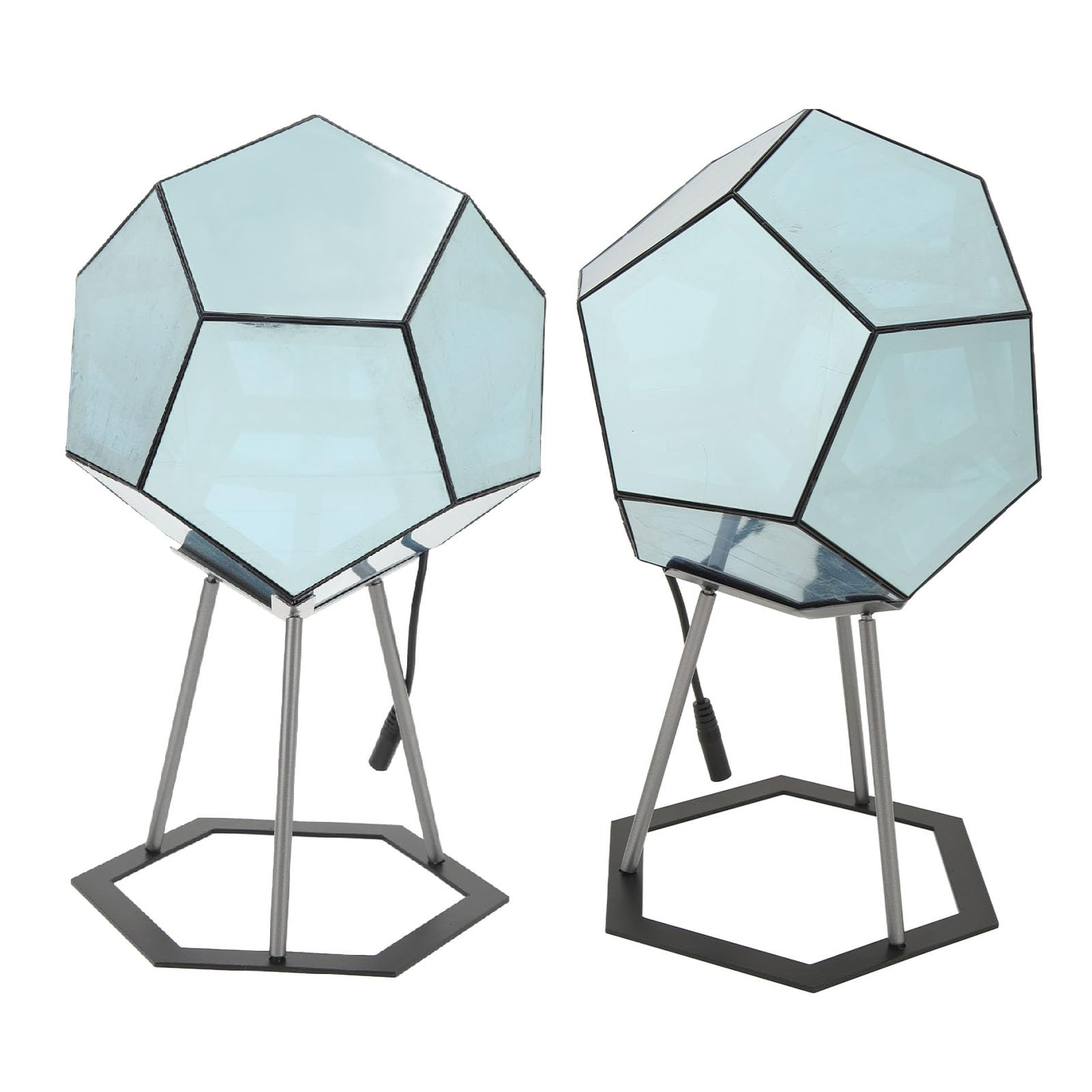 Dodecahedron Color Art Light LED-Nachtlichtlampe für Kinderzimmer, Schlafzimmer, Wohnzimmer, USB-Stromversorgung, Einstellbare Farbe, Acryl- und Kunststoffmaterial,