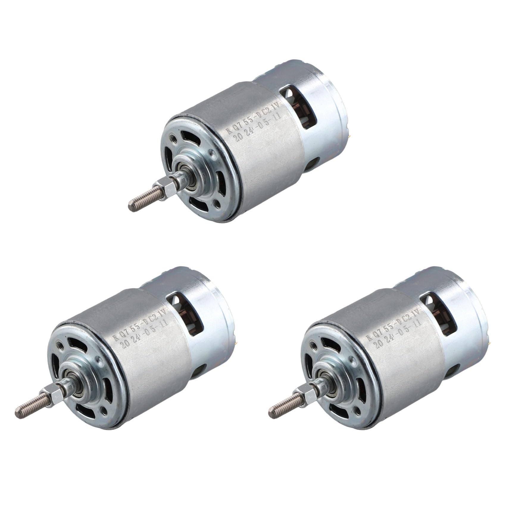 Jnchdghwa As Shown 3X 755 Dc Motor For Weed Trimmer 21V Grass Cutter Motor With Long Shaft For Efficient Weed Cutting And Trimming