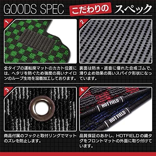 スズキ 新型 ハスラー MR52S MR92S フロアマット＋トランクマット 【作る】 ラゲッジマット チェックグリーン