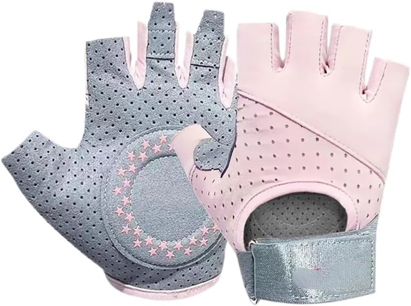 Lifting Gloves Workout Gloves 1Pair Breathable Gym for Men Women Training Exercise Fitness(Purple,Medium)