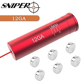 12GA Red Laser Bore Sight w/ 6 Batteries (12GA)