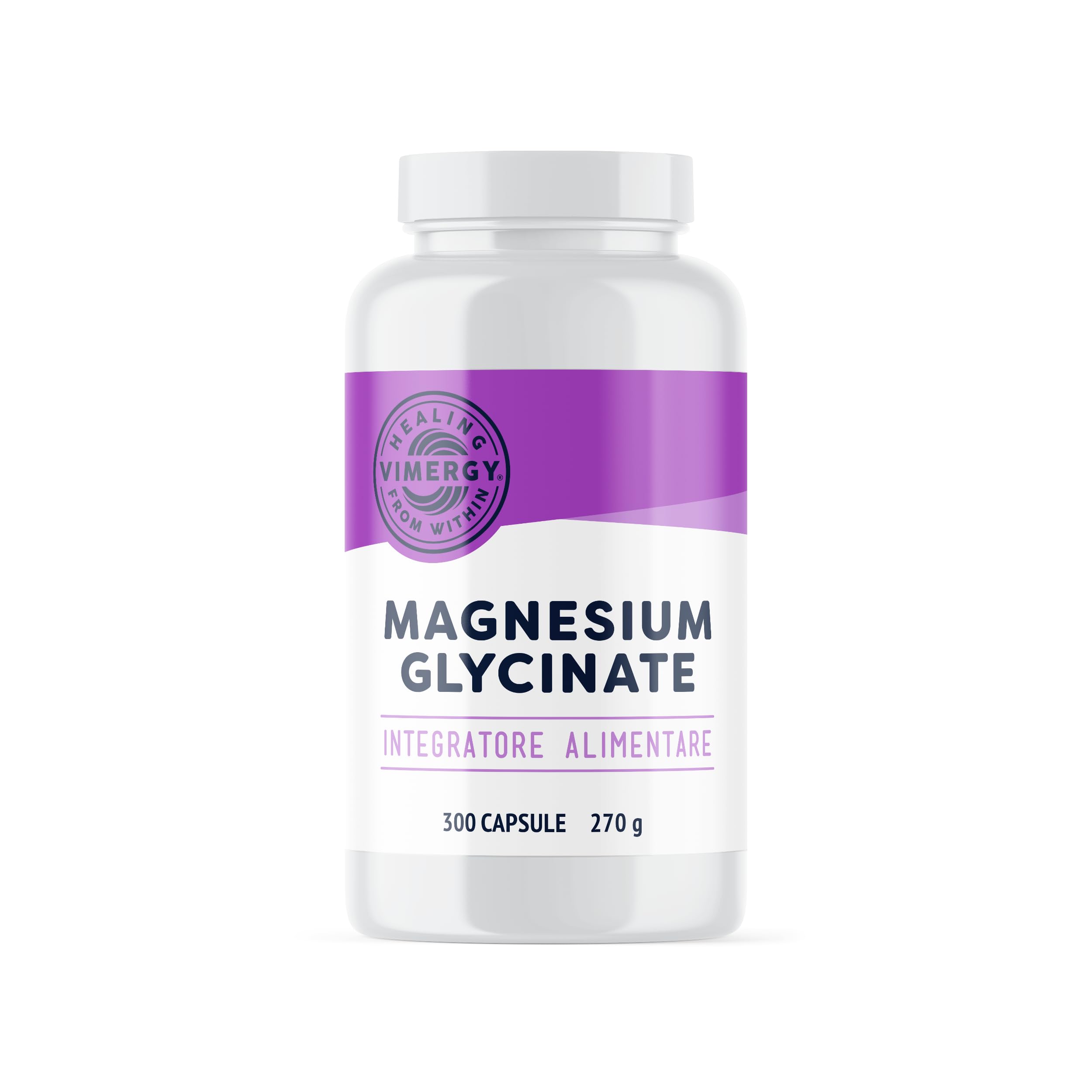 Vimergy Magnesio Glicinato Integratore Minerale – 150 Dosi – Più Energia – Integratore Magnesio Delicato sullo Stomaco – Curcuma e Zenzero – Senza Glutine e OGM Keto/Paleo-Friendly