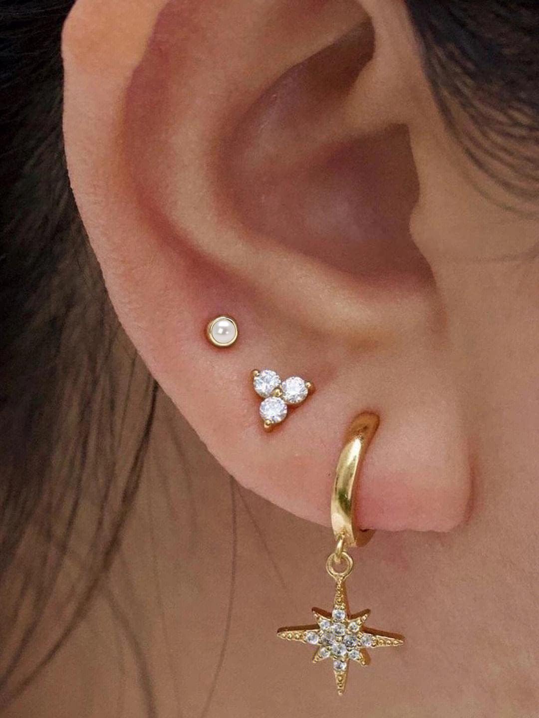 Pearl Earrings for Women 18K Gold Plated Handpicked AAAA Freshwater Cultured Pearls Stud Hypoallergenic Wedding Earrings Jewelry Gift for Her - Image 5